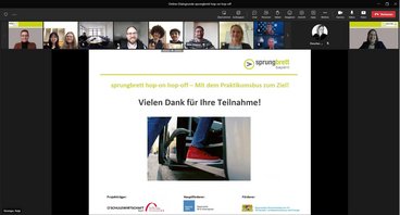 Screenshot der online-Veranstaltung